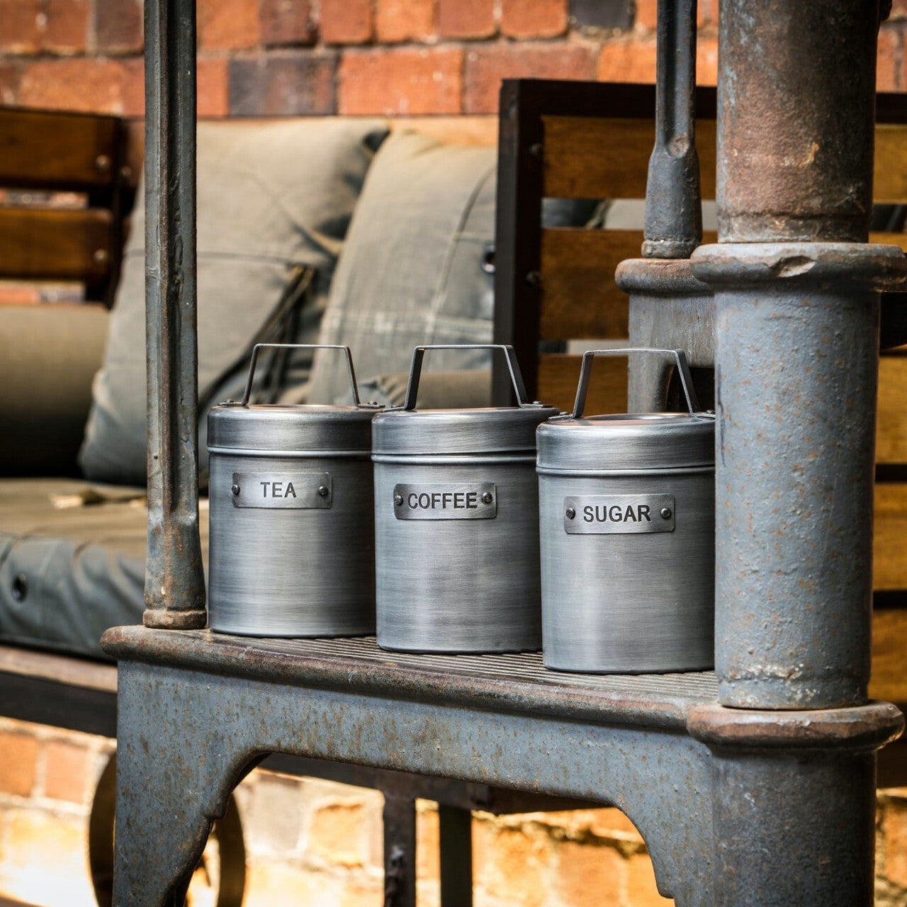KitchenCraft Industrial Tea Storage Canister, INDTEA