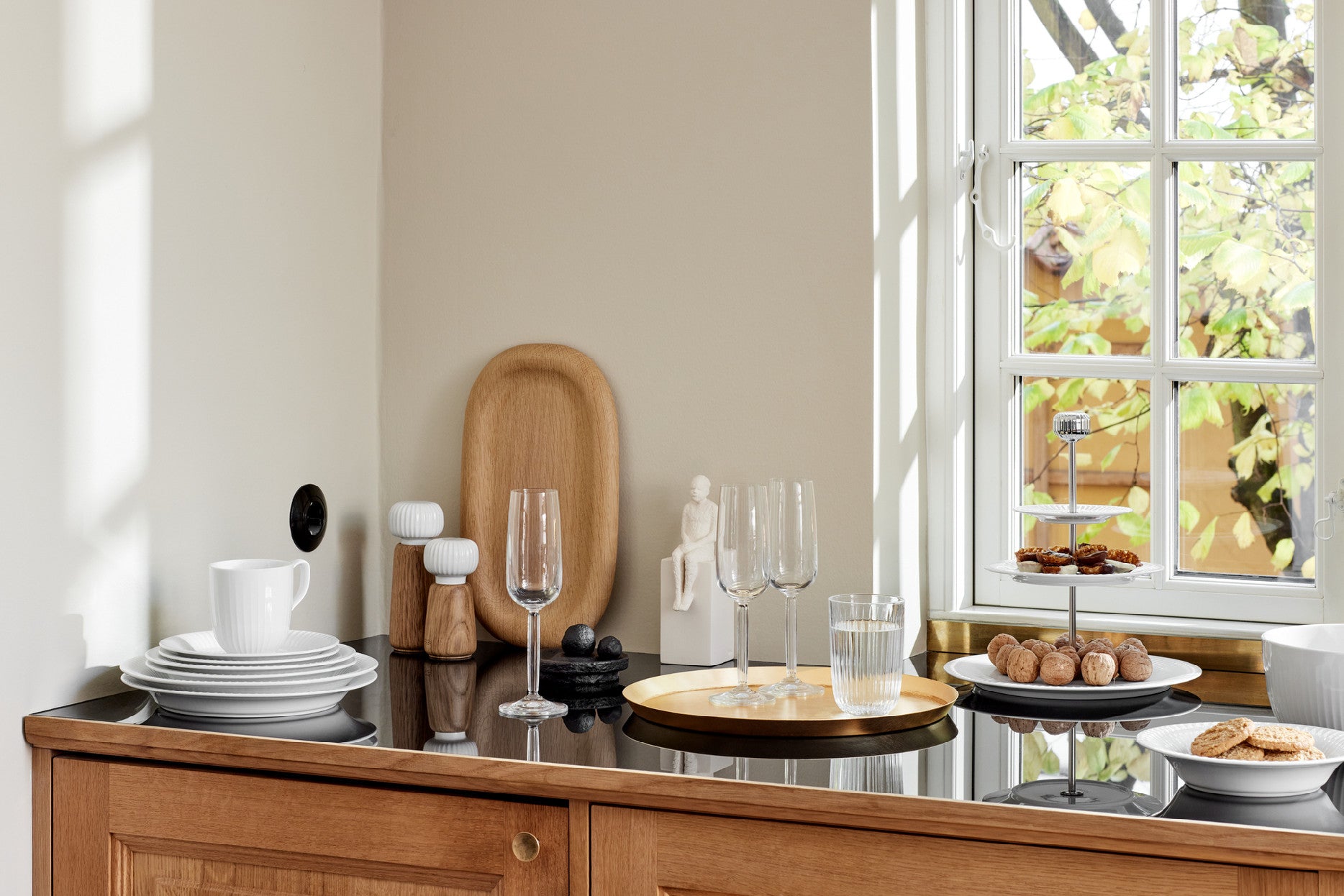 Kähler Hammershoi porcelain stand, white, 692273