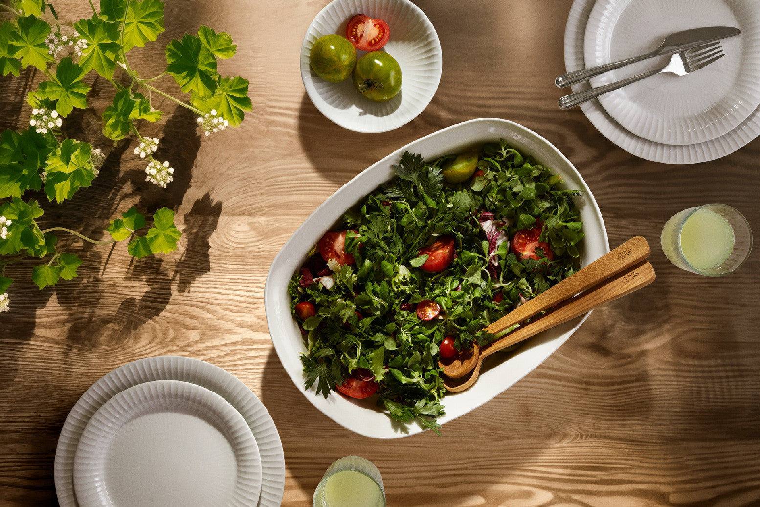 Kähler Hammershoi salad serving set, 692226