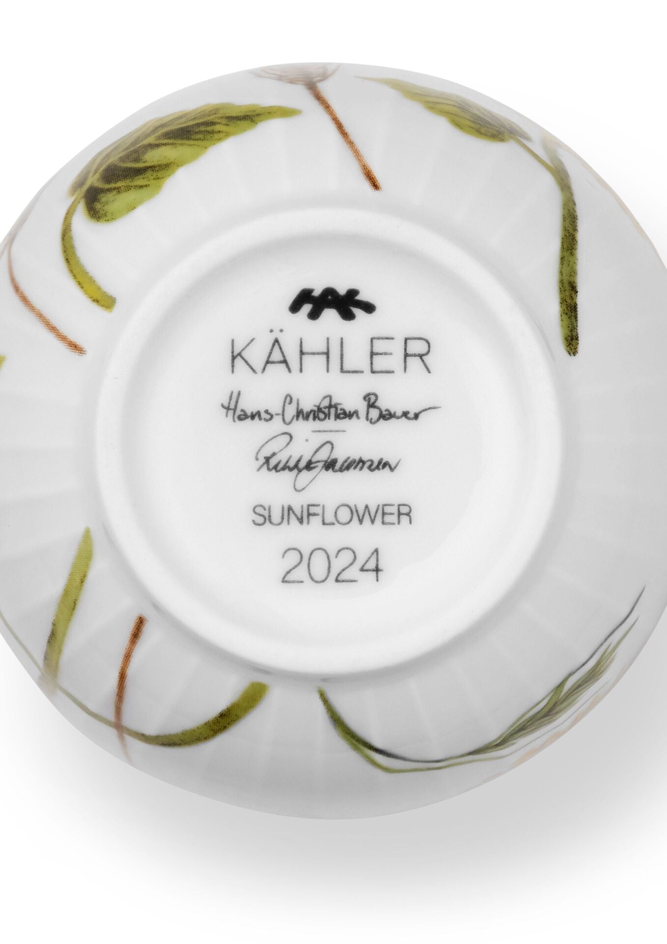 Kähler Hammershoi Summer porcelain mug 330 ml, sunflower, 692621