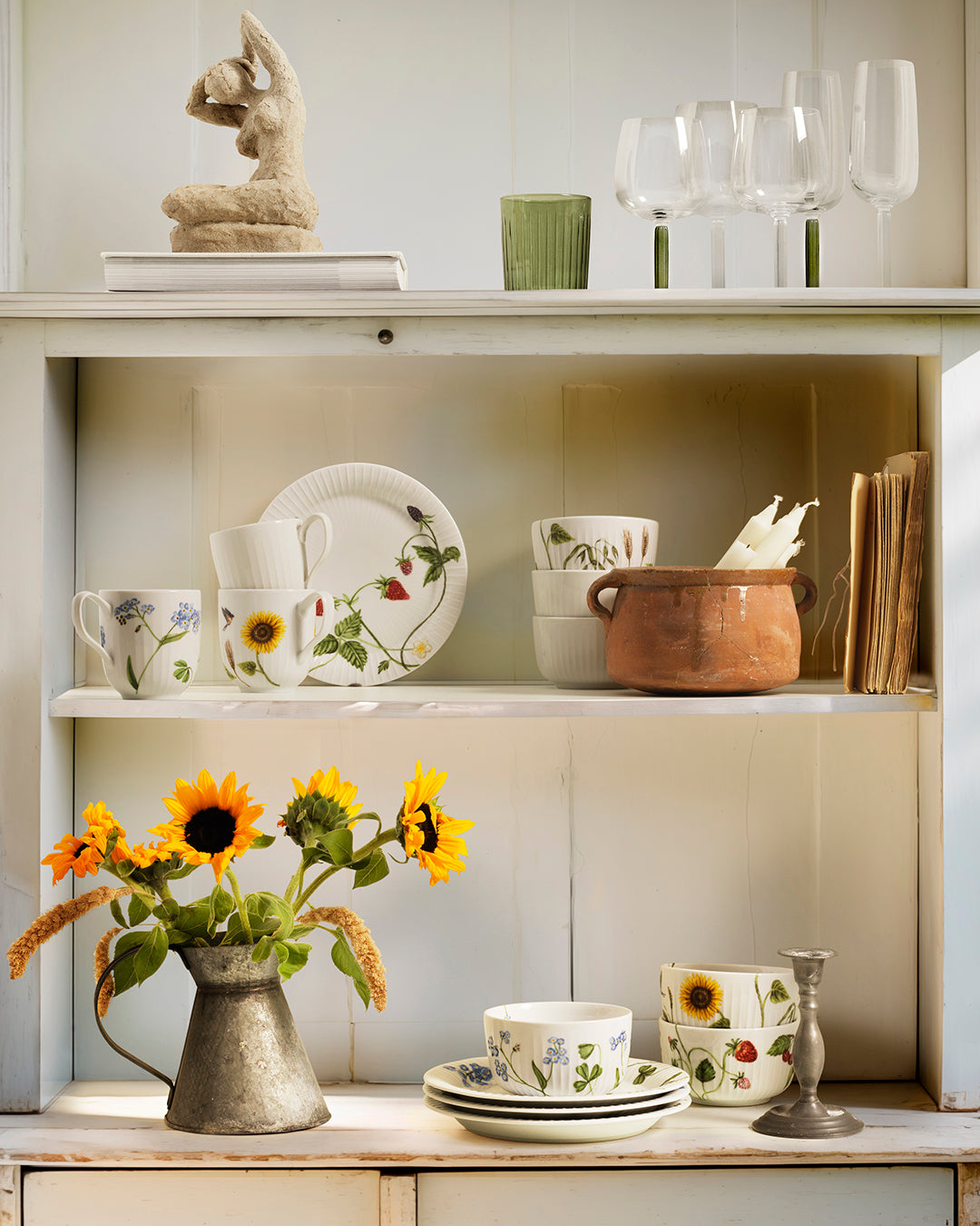 Kähler Hammershoi Summer porcelain mug 330 ml, sunflower, 692621