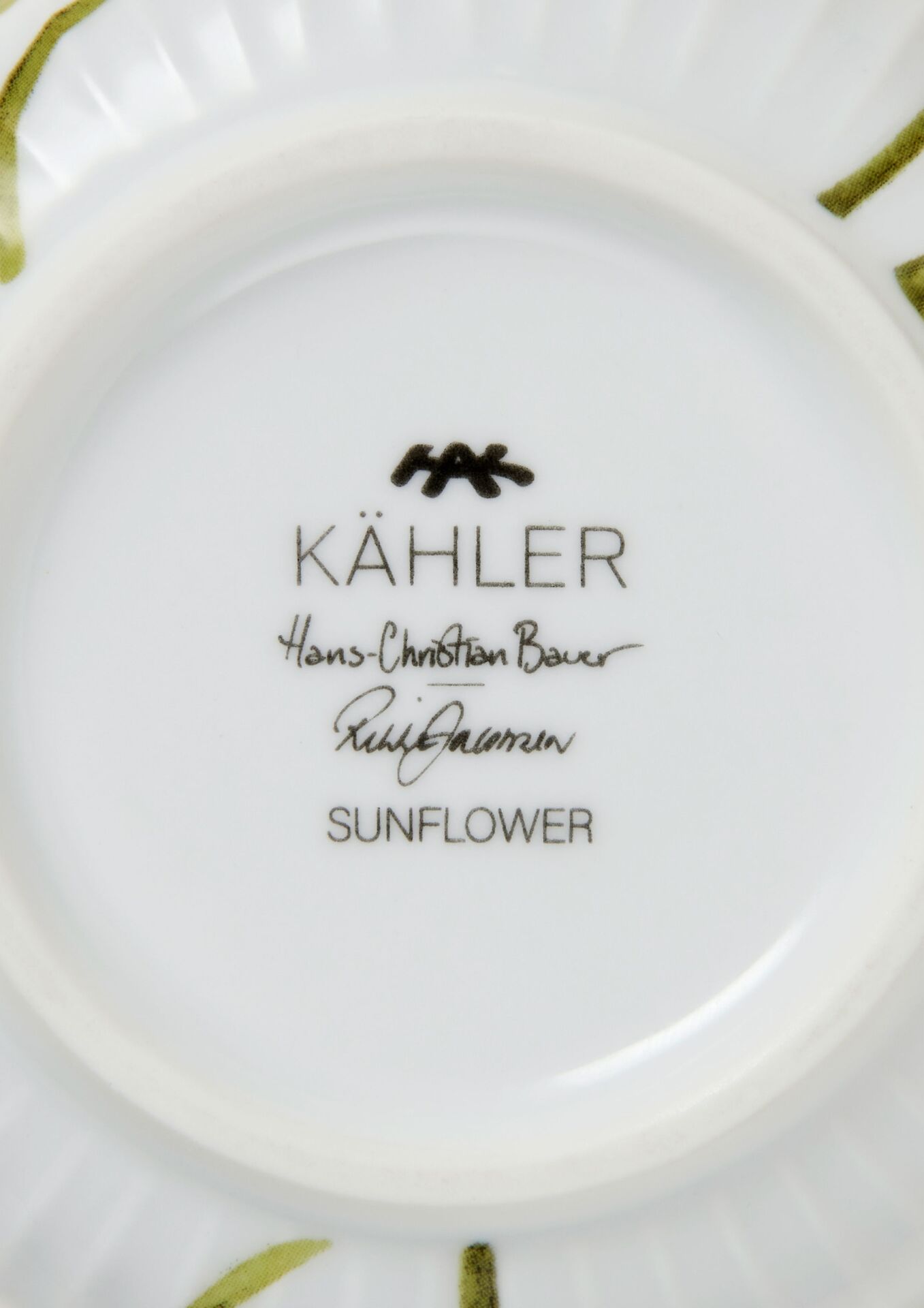 Kähler Hammershoi Summer porcelain bowl 12 cm, sunflower, 693282