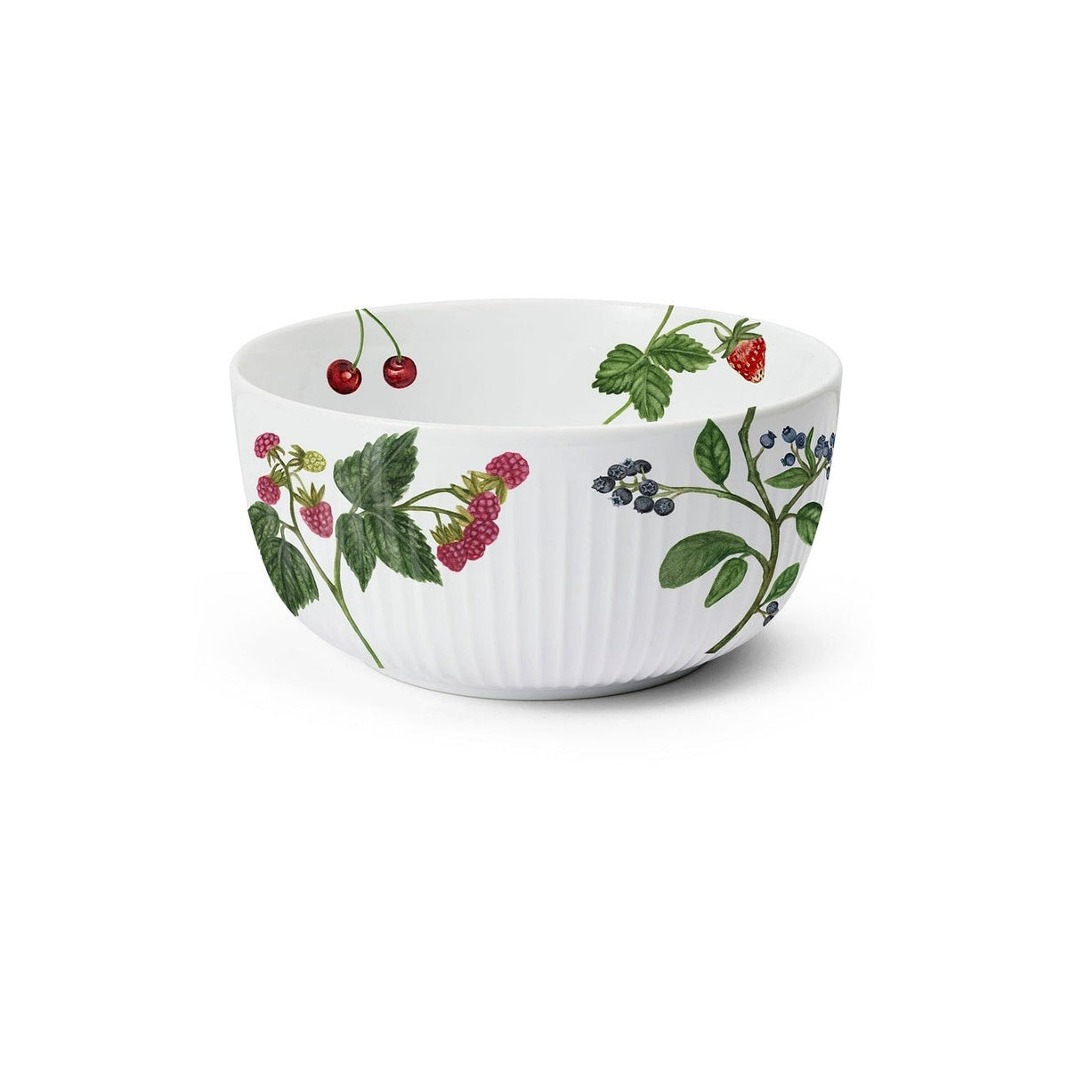 Kähler Hammershoi Summer porcelain bowl 21 cm, summer berries, 693336