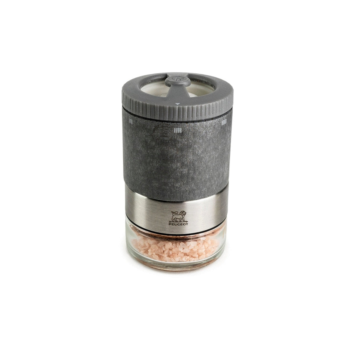 Peugeot Maestro salt mill, container and salt set, light graphite, 46989