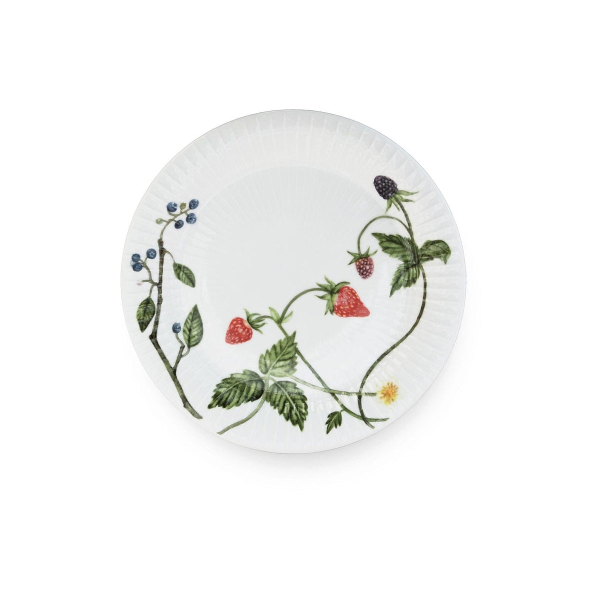 Kähler Hammershoi Summer porcelain plate 22 cm, summer berries, 693290