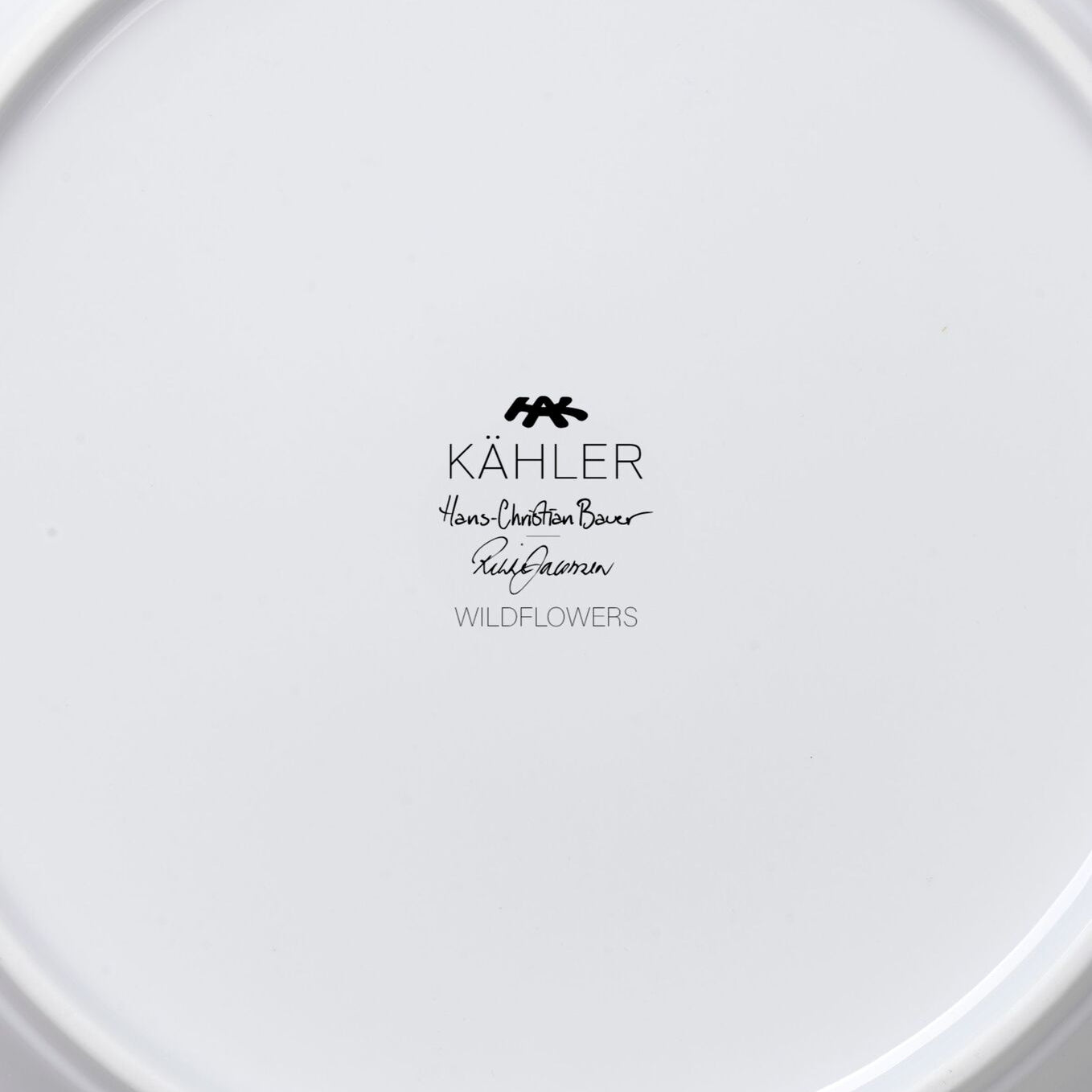 Kähler Hammershoi Summer porcelain plate 22 cm, wild flowers, 693285