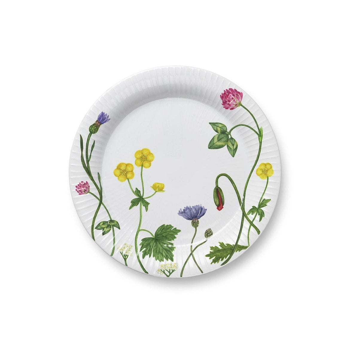 Kähler Hammershoi Summer porcelain plate 22 cm, wild flowers, 693285