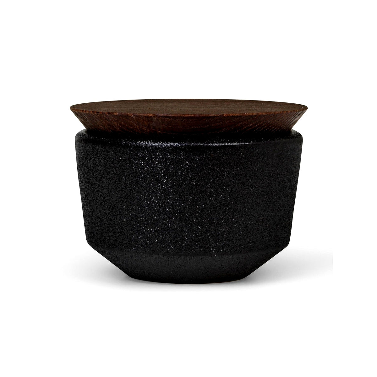 Rosendahl RÅ stoneware salt jar 0.15 l, black, 23102