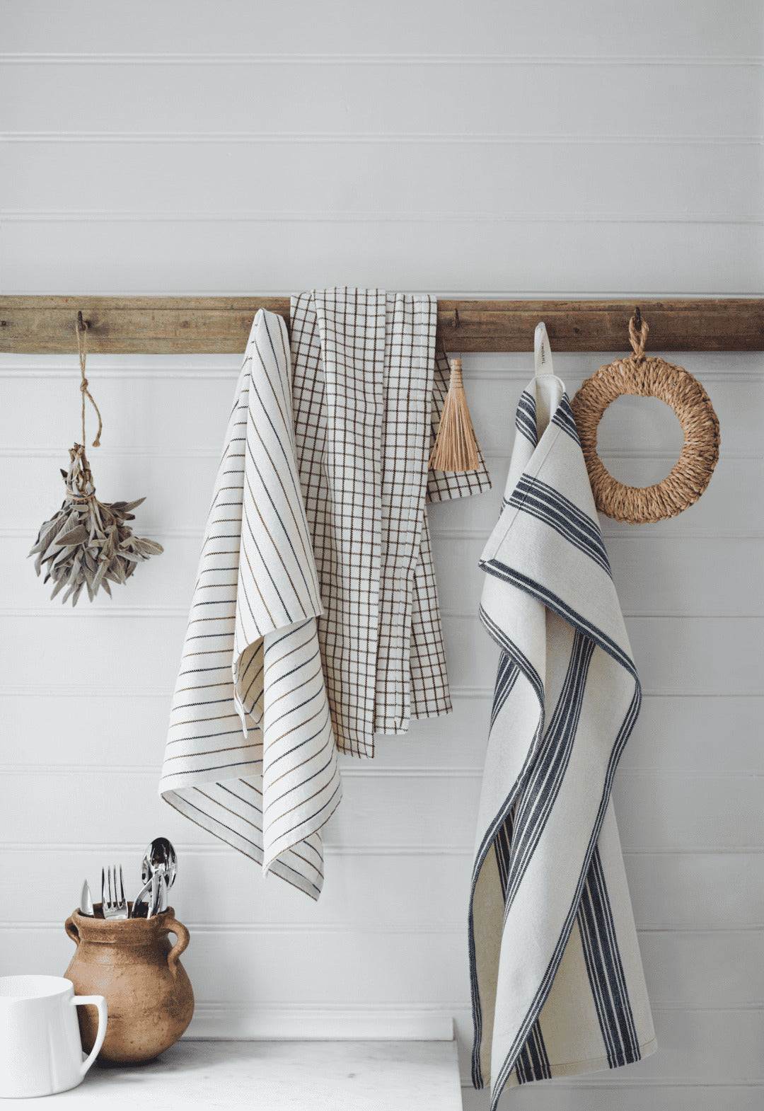 Rosendahl Garn kitchen towel 50x70 cm, blue, 21407