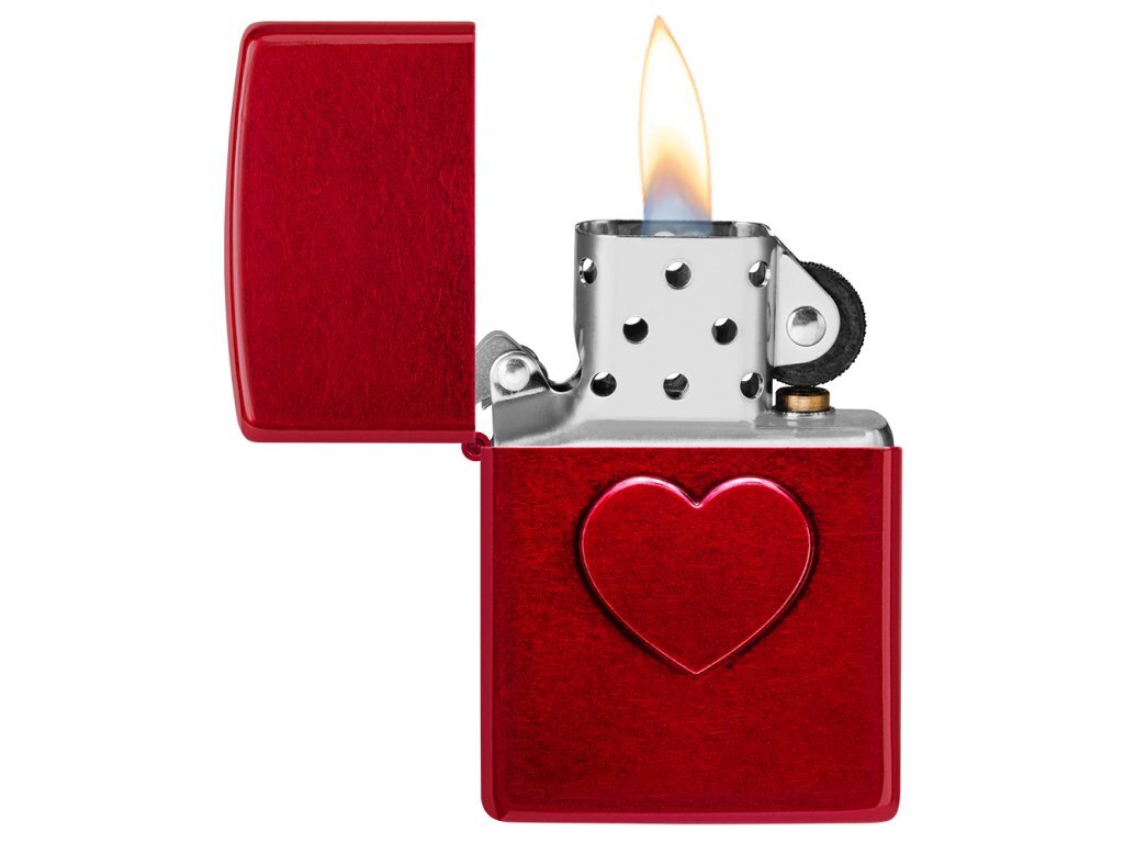 Zippo Lighter 66075 Stamped Heart Design