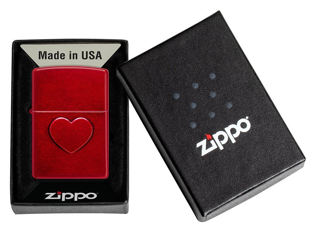 Zippo Lighter 66075 Stamped Heart Design