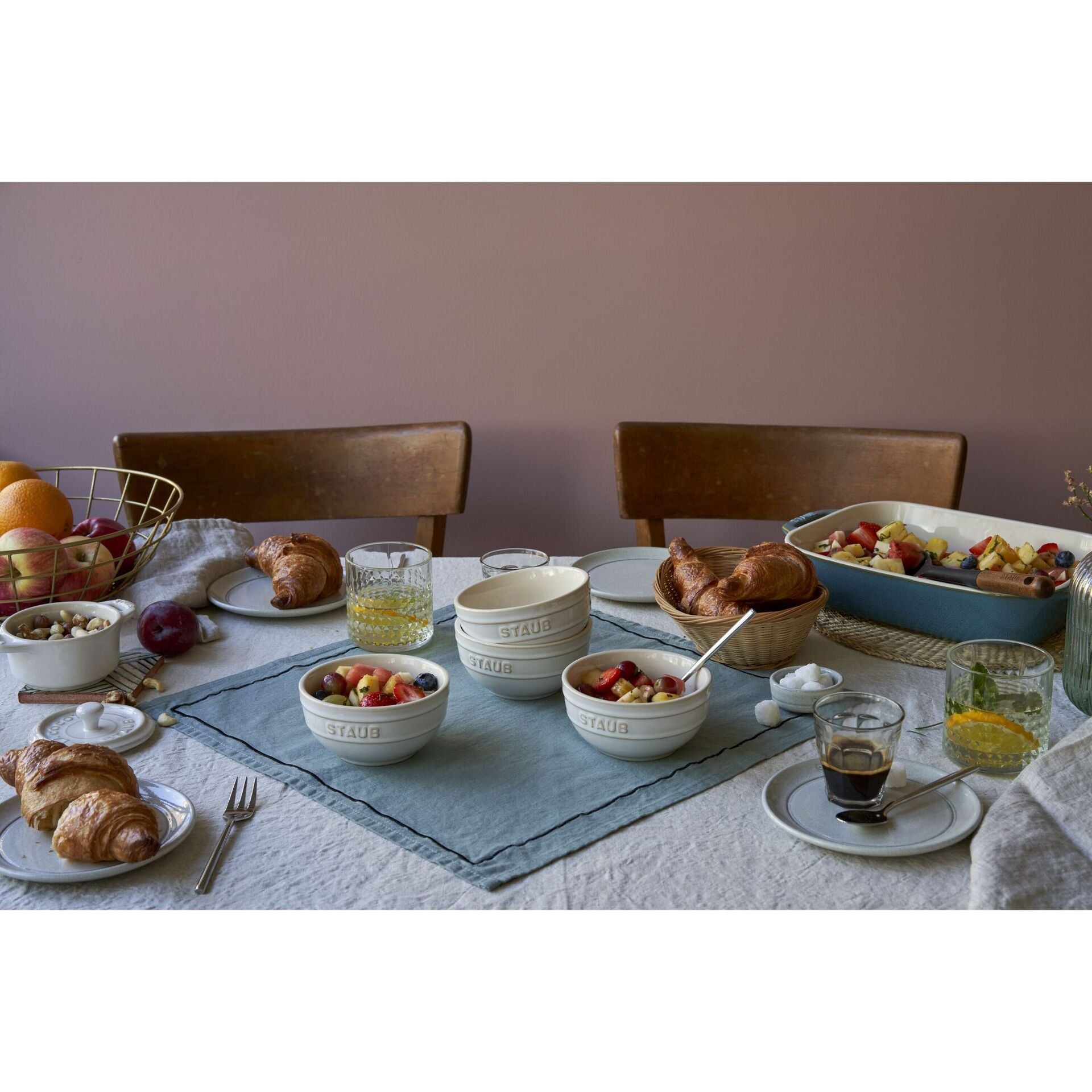 Staub set of 4 ceramic bowls 12 cm/0.4 l ivory, 40508-153