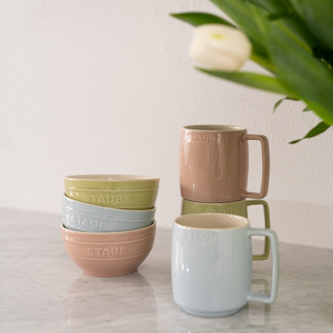 Staub set of 6 ceramic bowls 12 cm/0.4 l, macaron, 40508-241