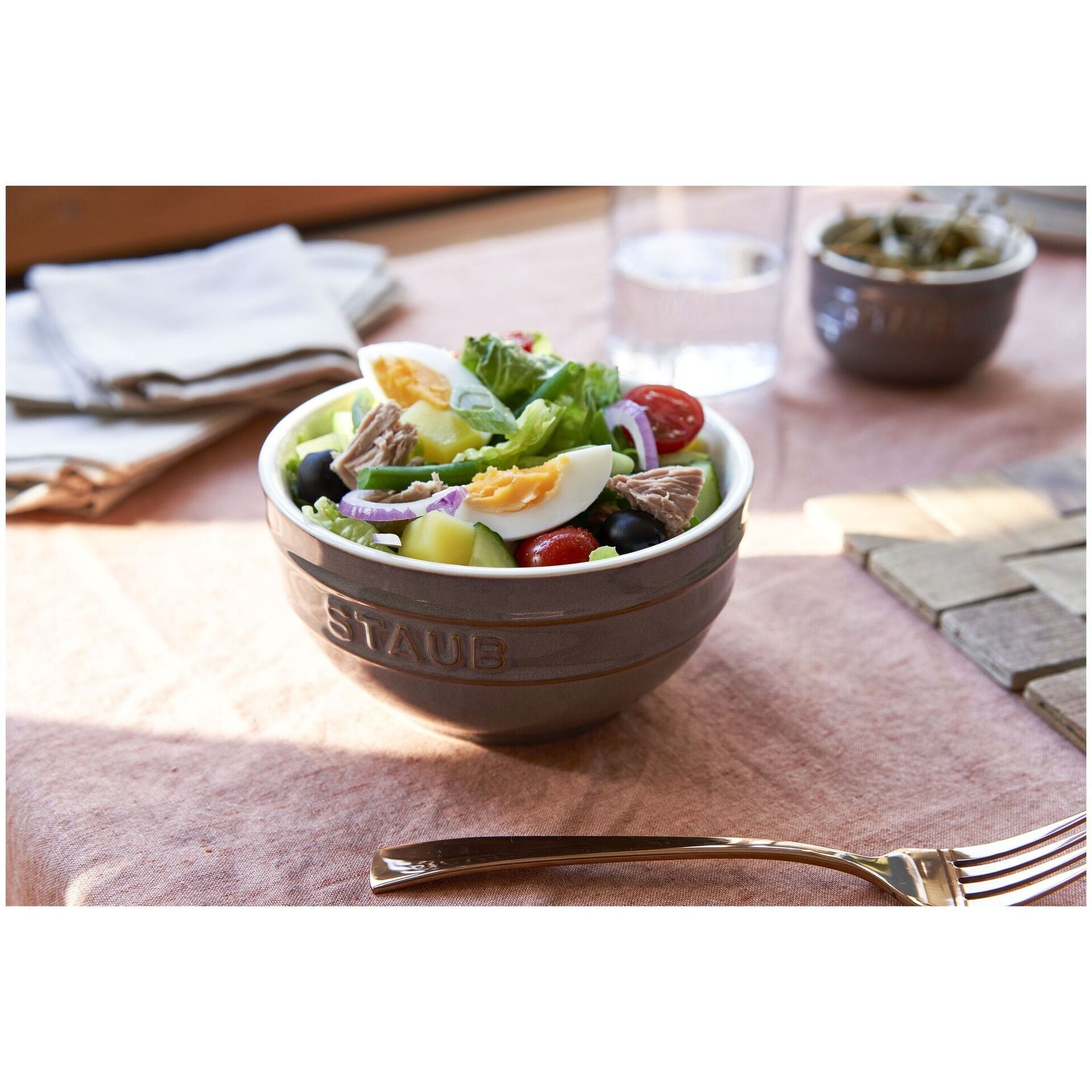 Staub set of 4 ceramic bowls 14 cm/0.7 l antique gray, 40508-148