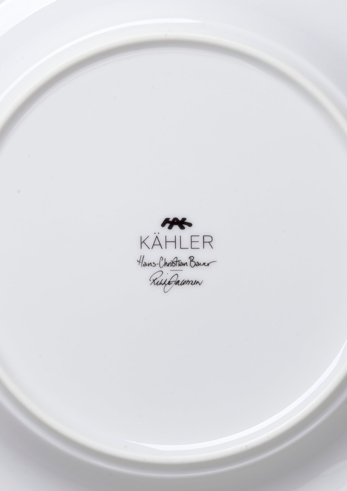 Kähler Hammershoi Christmas porcelain plate 19 cm, white, 693202