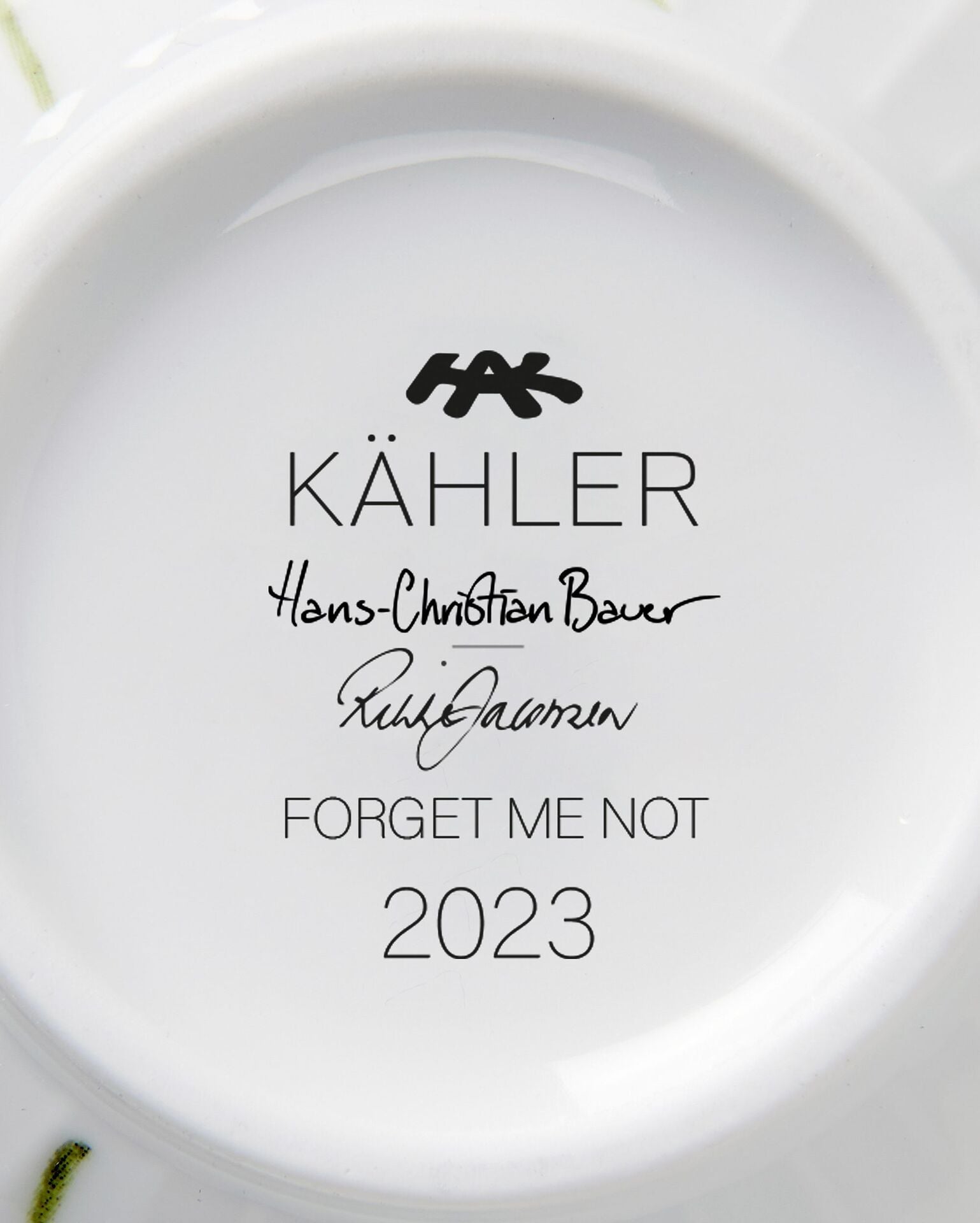 Kähler Hammershoi Summer porcelain mug 330 ml, forget me not, 692623