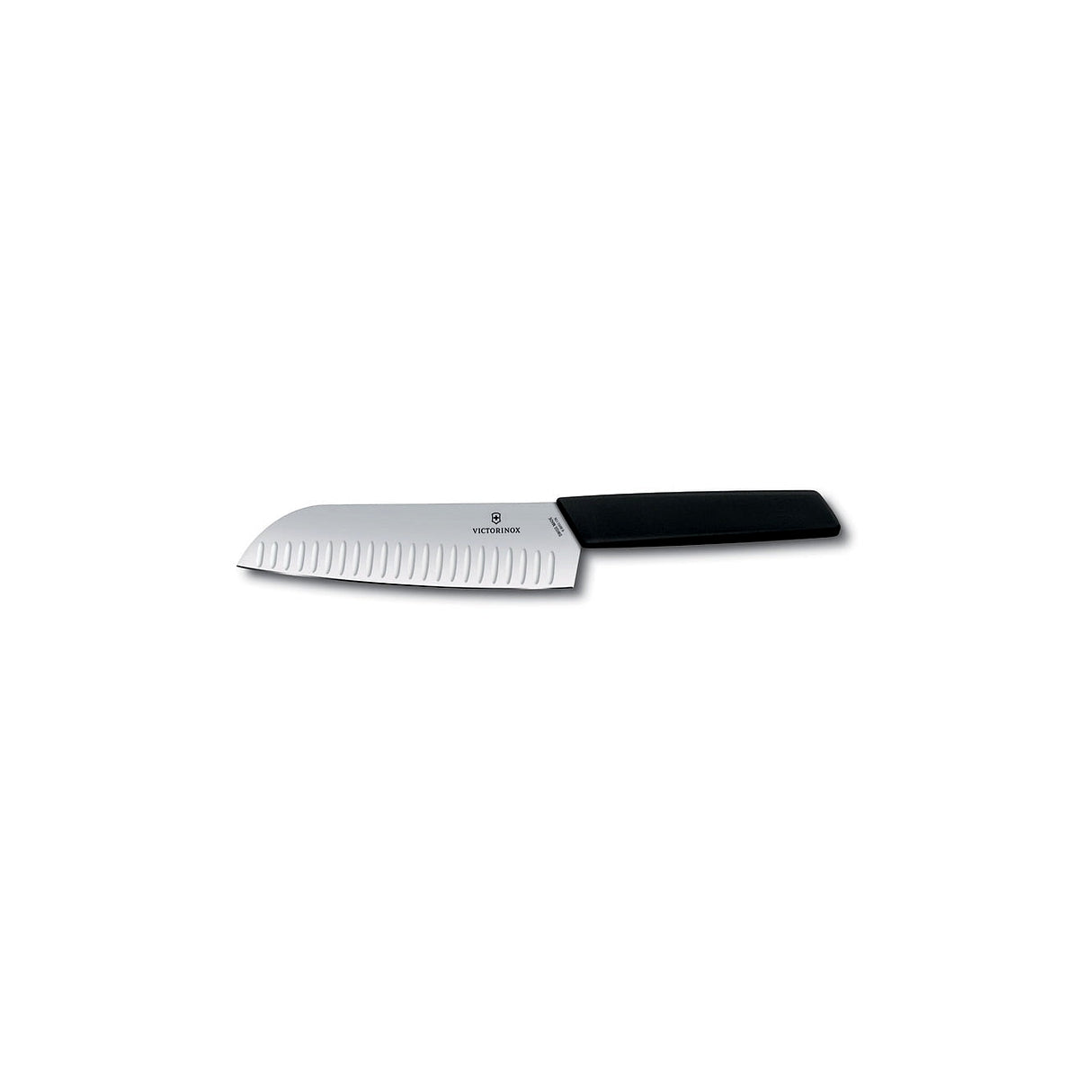Victorinox Swiss Modern Santoku knife with sharpening 17 cm, black, 6.9053.17KB