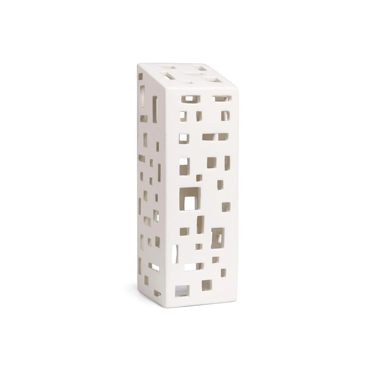 Kähler Urbania keramický svícen domeček High building 22 cm, 691103