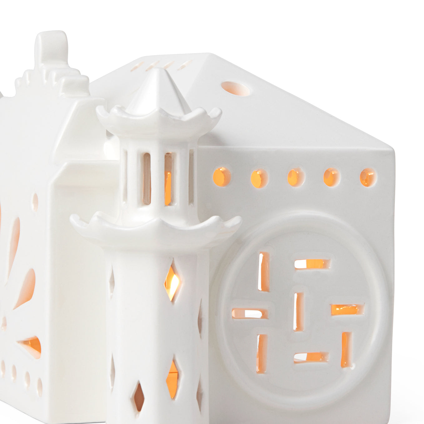 Kähler Urbania keramický svícen domeček Pantomime Theatre 10 cm, 691095