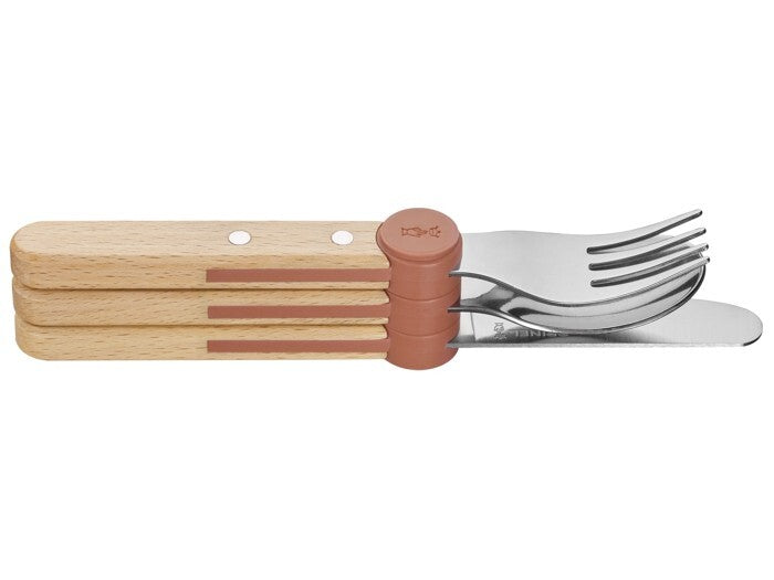 Opinel Le Petit Gourmet sada dětských příborů, coral, 003256