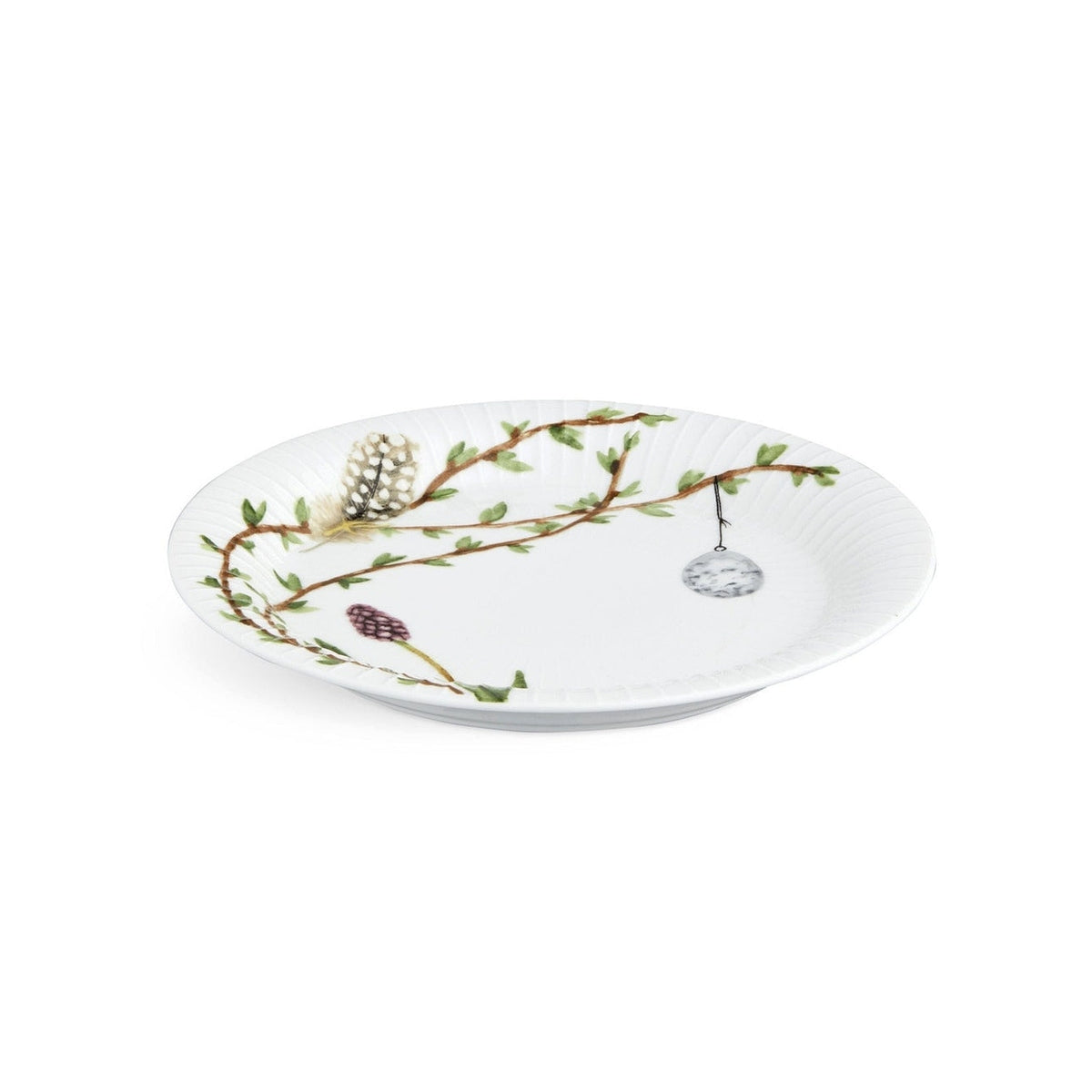 Kähler Hammershøi Spring porcelain plate 22 cm, white, 693243