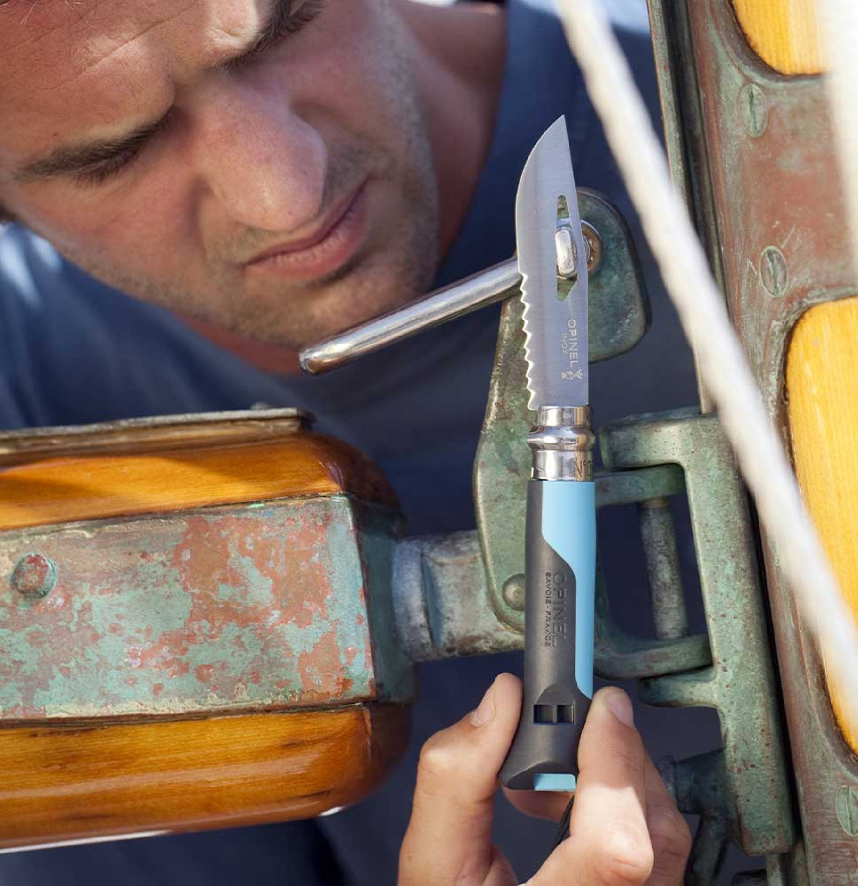 Opinel Outdoor N°08 folding knife 8.5 cm, blue, 001576