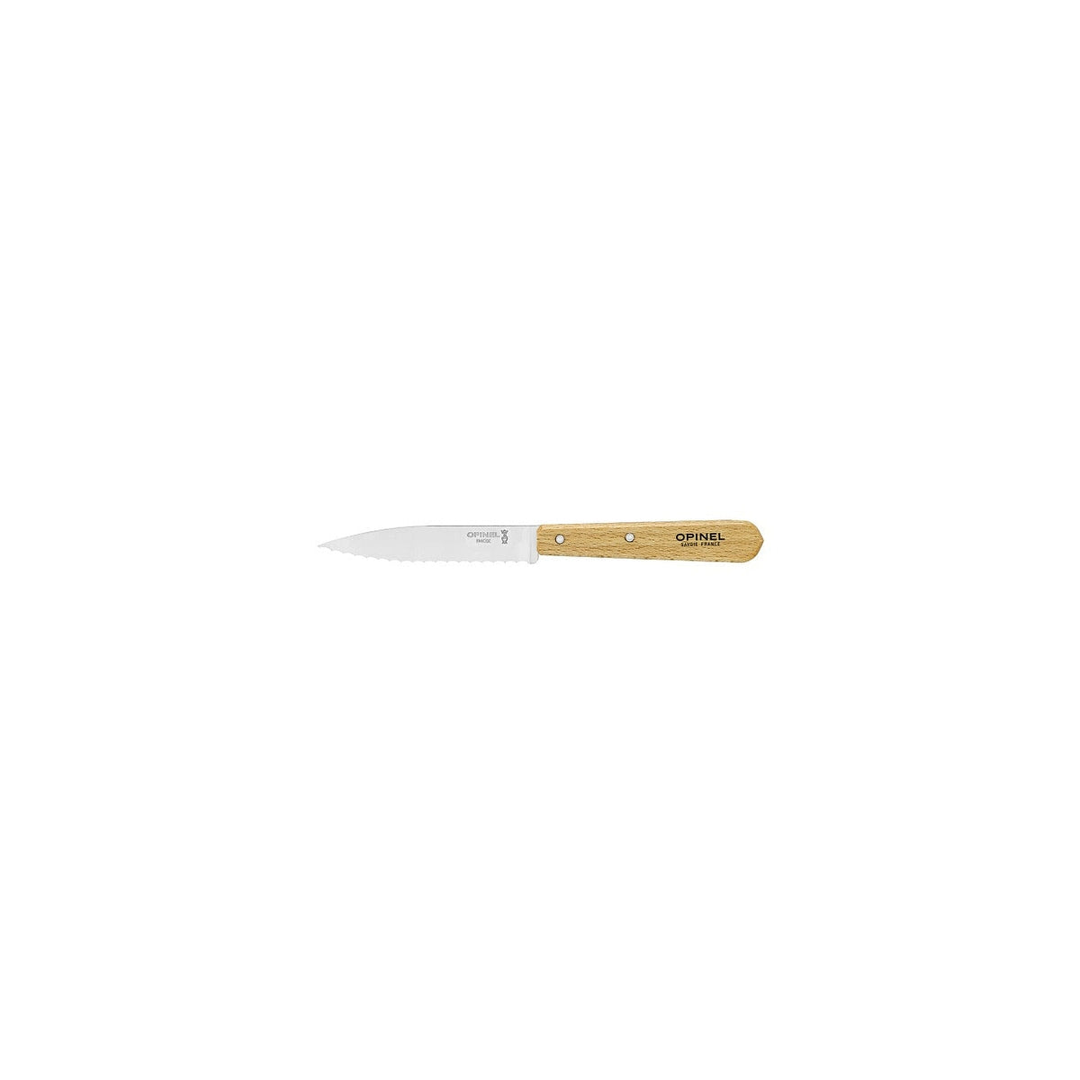 Opinel Les Essentiels N°113 serrated carving knife 10 cm, natural, 001918