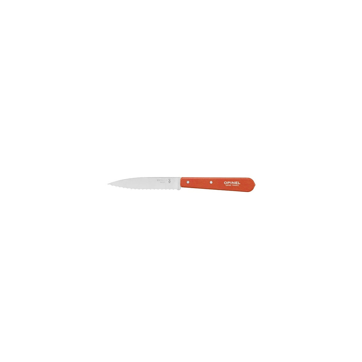 Opinel Les Essentiels N°113 serrated carving knife 10 cm, tangerine, 001921