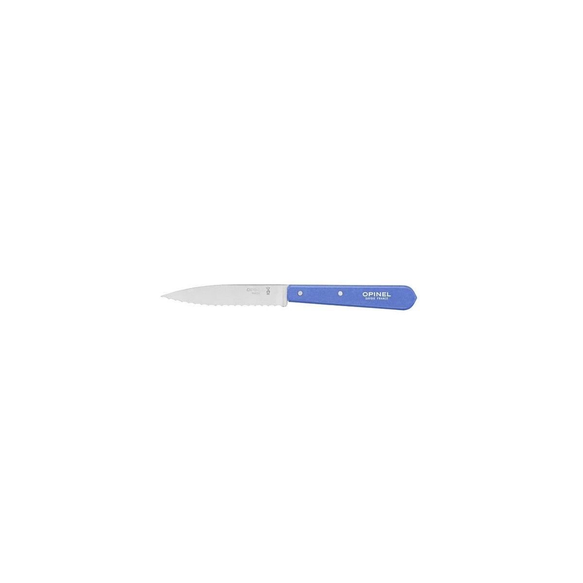 Opinel Les Essentiels N°113 serrated carving knife 10 cm, sky blue, 001922
