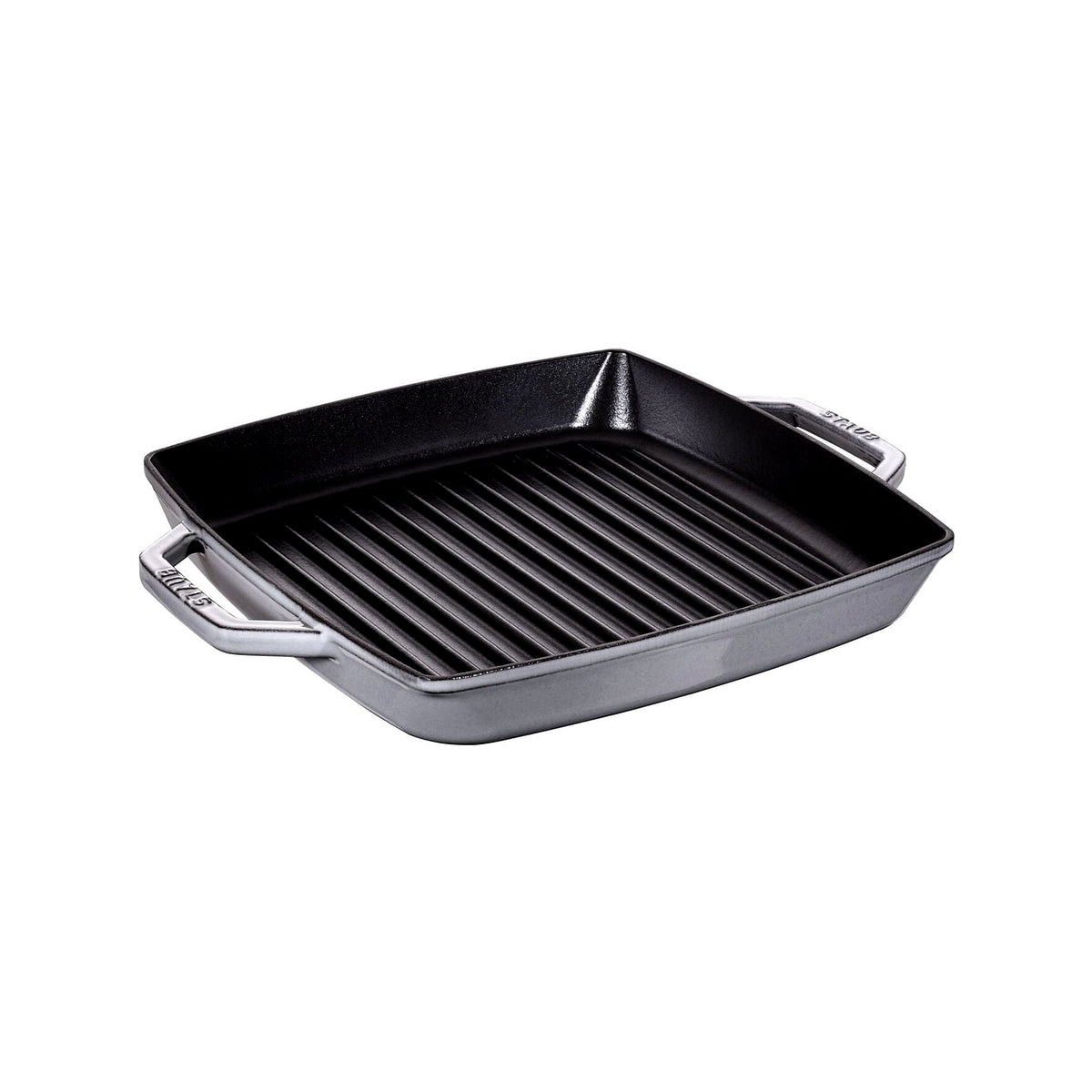 Staub cast iron grill pan with two handles 28x28 cm, graphite gray, 12012818