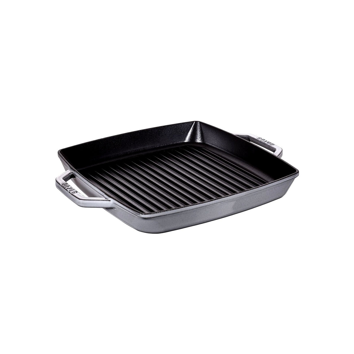 Staub cast iron grill pan with two handles 33x33 cm, graphite gray, 12013318