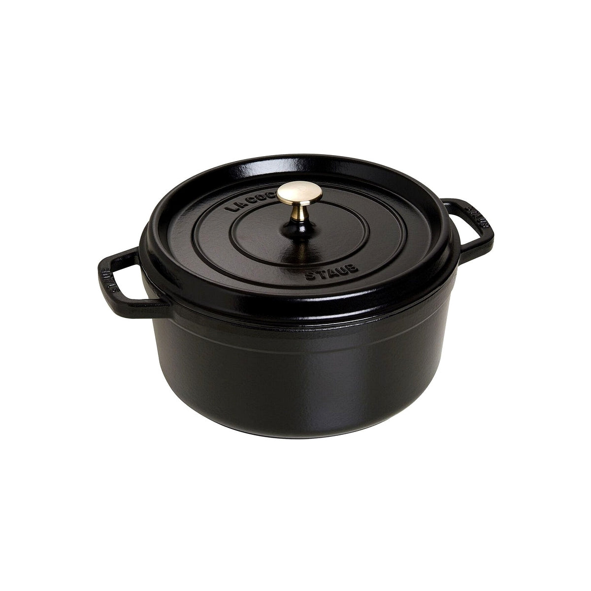 STAUB Cocotte hrniec okrúhly, čierny, 26 cm