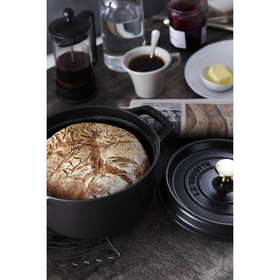 STAUB Cocotte hrniec okrúhly 22 cm/2,6 l čierny