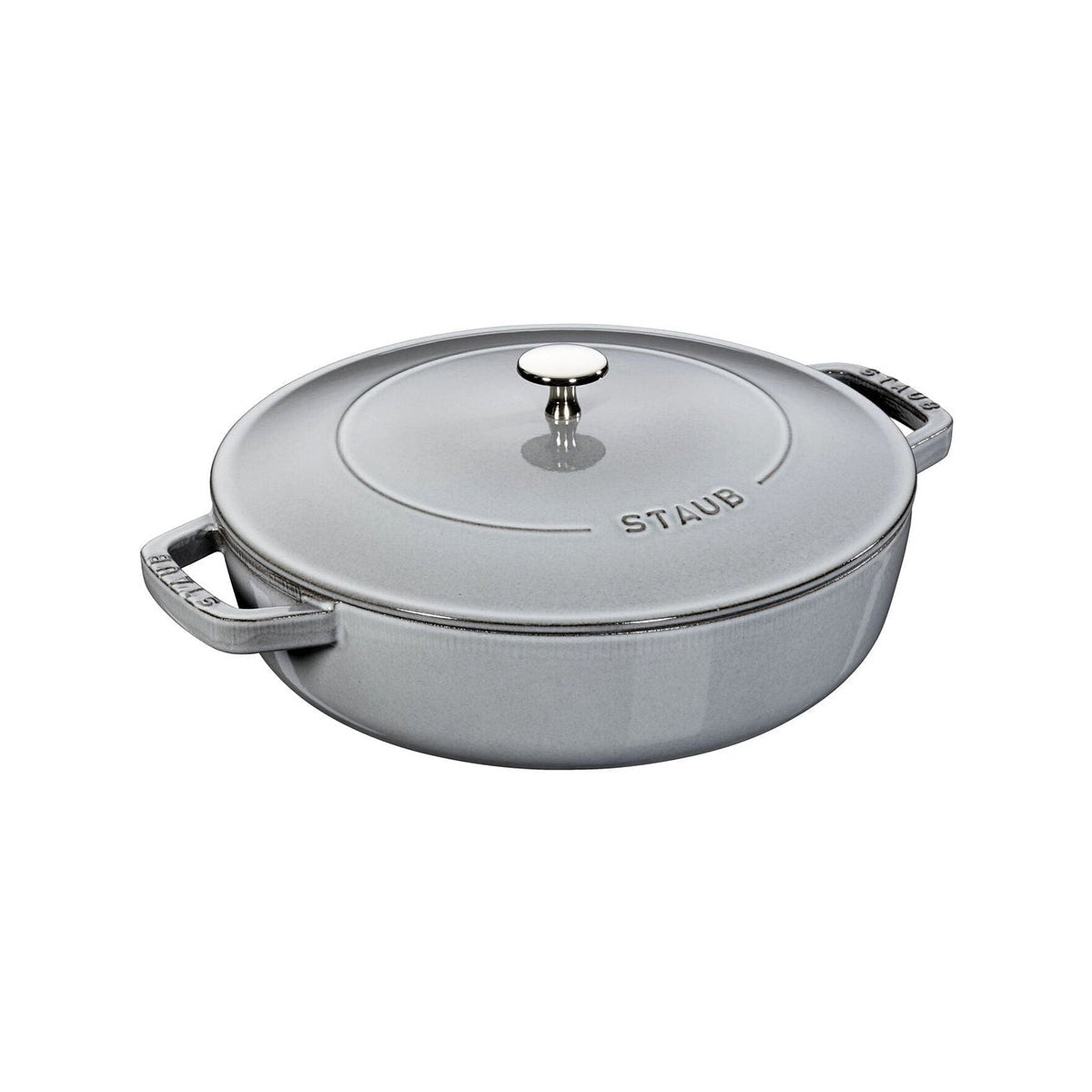 Staub Chistera kastrol s poklicí 28 cm/3,7 l šedý, 12612818
