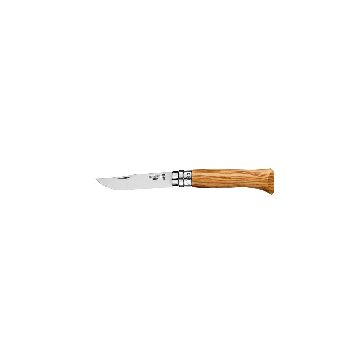 Opinel Olive Wood N°08 folding knife 8.5 cm, 002020