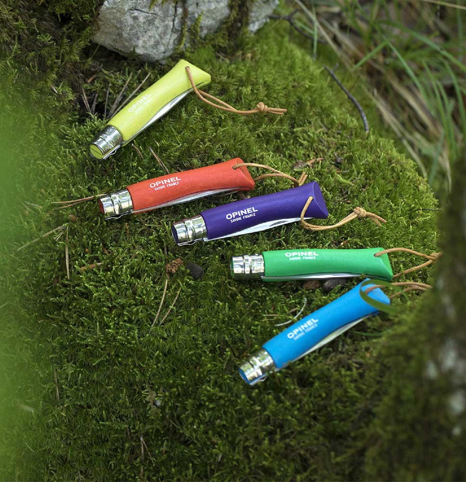 Opinel Colorama N°07 folding knife 8 cm, green, 002207