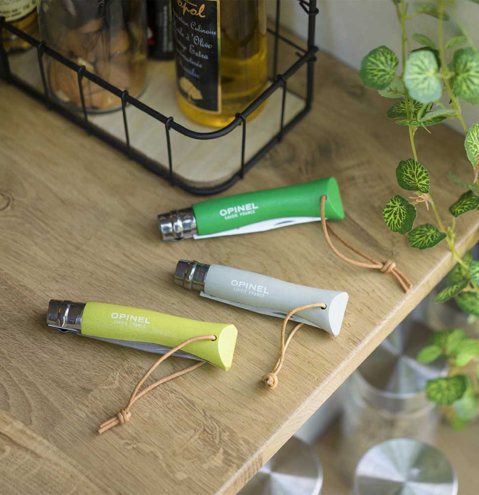 Opinel Colorama N°07 folding knife 8 cm, green, 002210