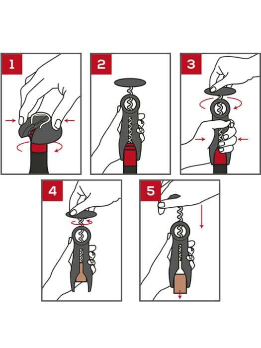 Peugeot Salma table corkscrew with foil cutter, black, 200244