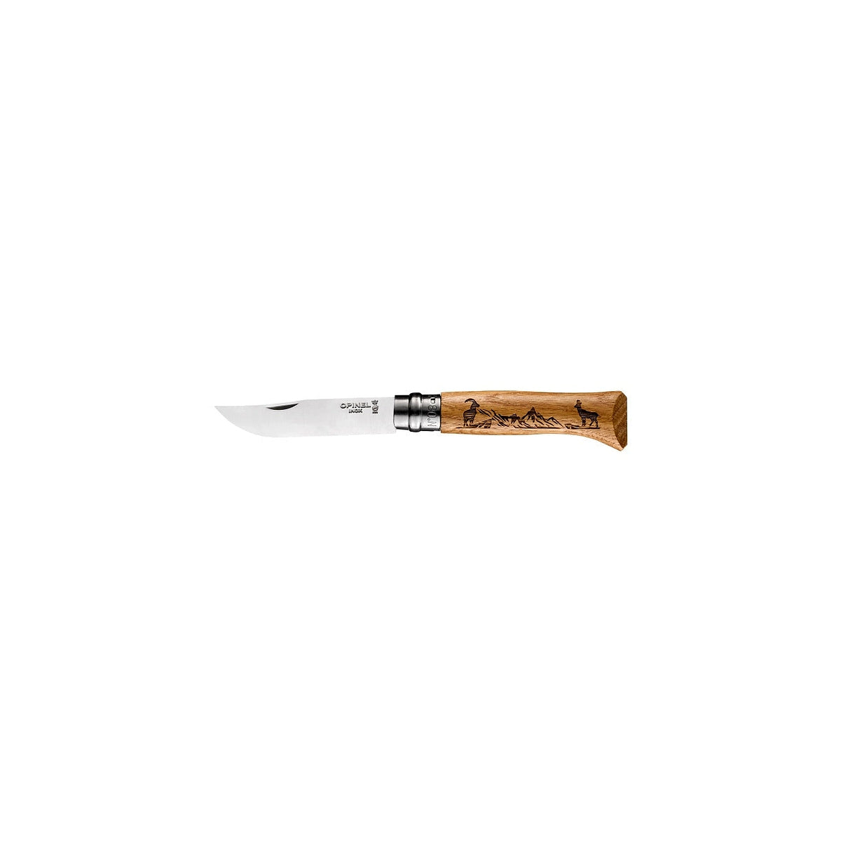 Opinel Animalia Chamois N°08 folding knife 8.5 cm, 002336