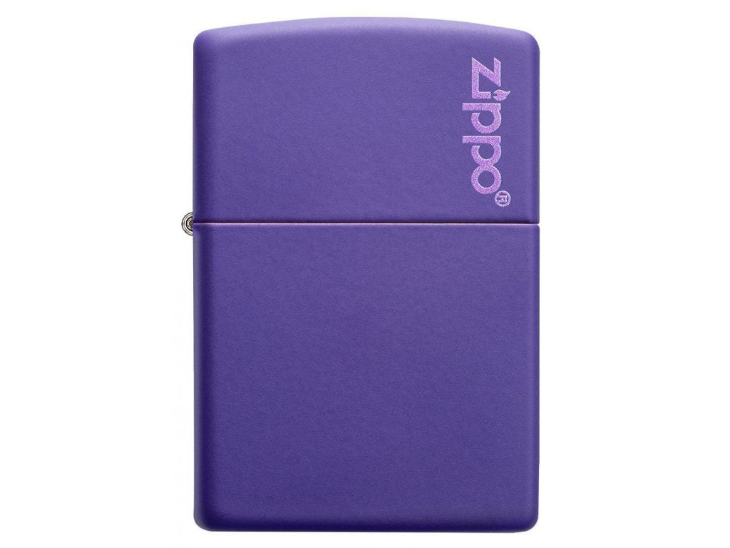 Zippo Lighter 26097 Purple Matte Zippo Logo