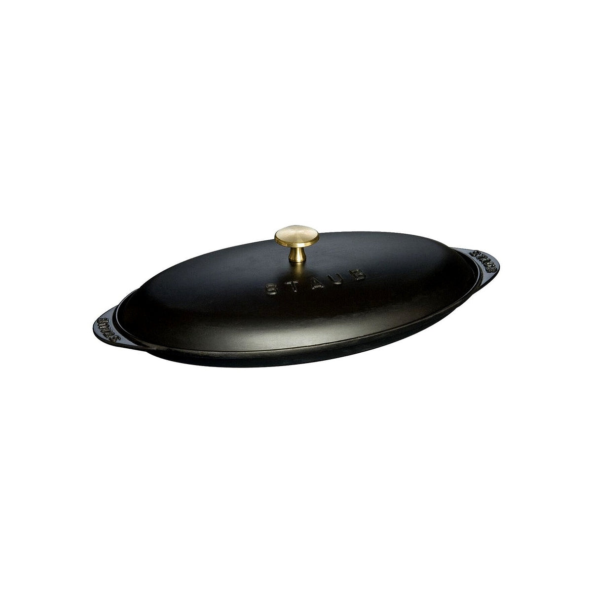 Staub cast iron fish plate with lid 31 cm/0.7 l black, 1332125