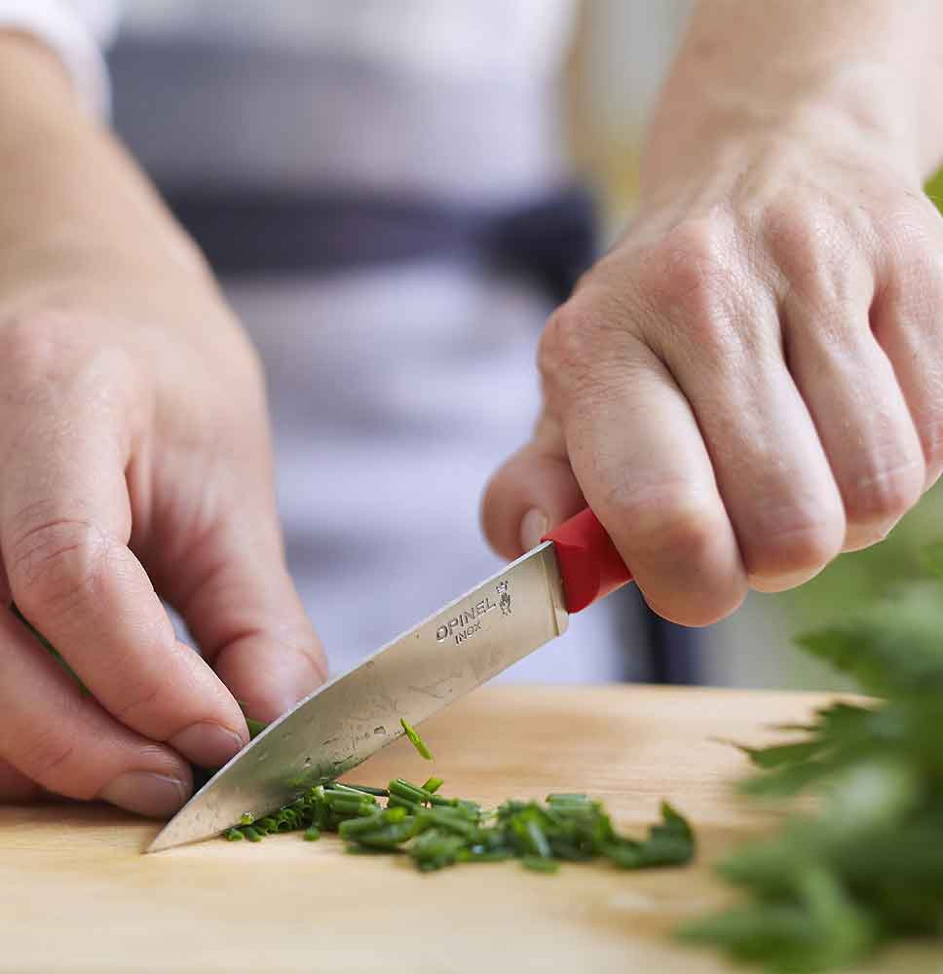 Opinel Les Essentiels+ N°312 slicing knife 10 cm, red, 002352