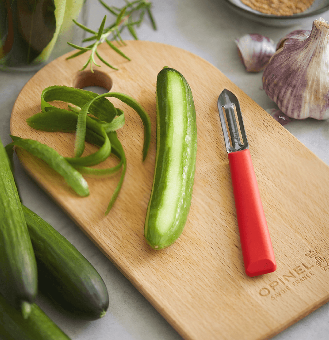 Opinel Les Essentiels+ Trio knife and scraper set 3 pcs, 002359