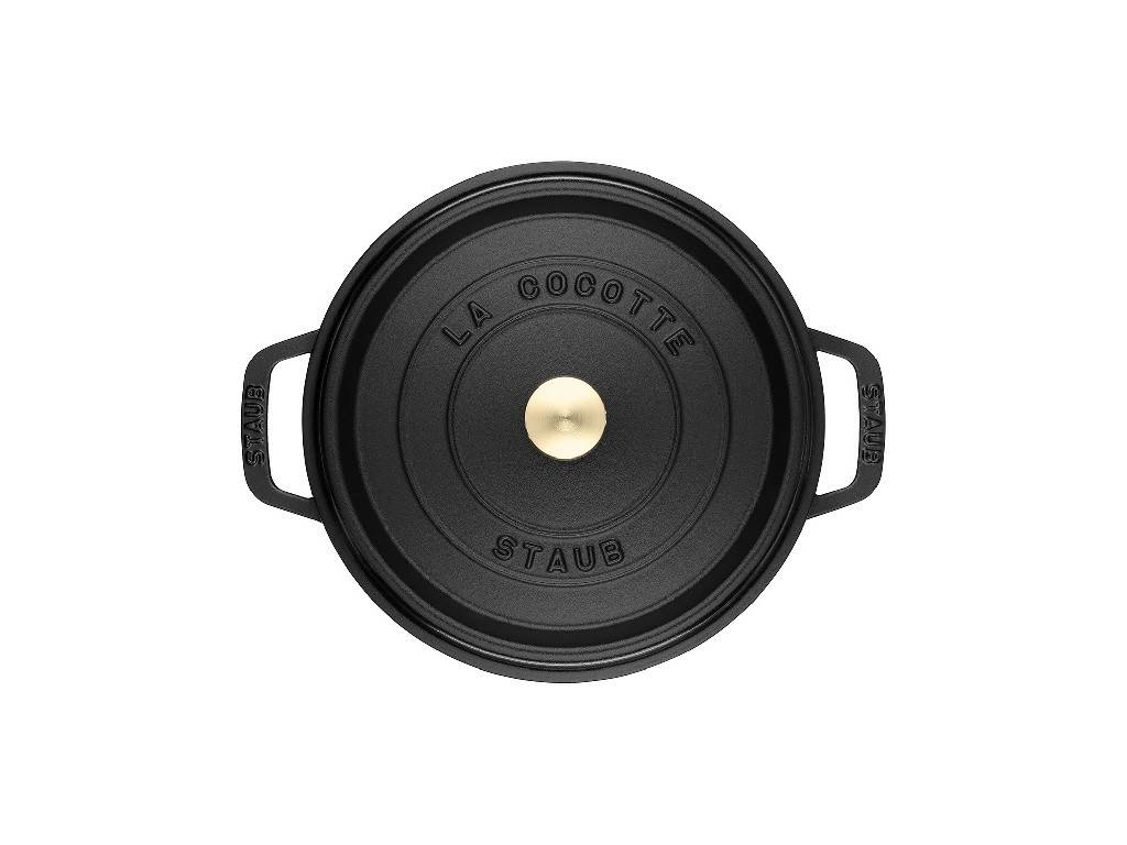 Staub Cocotte round pot 30 cm/8.35 l black, 1103025