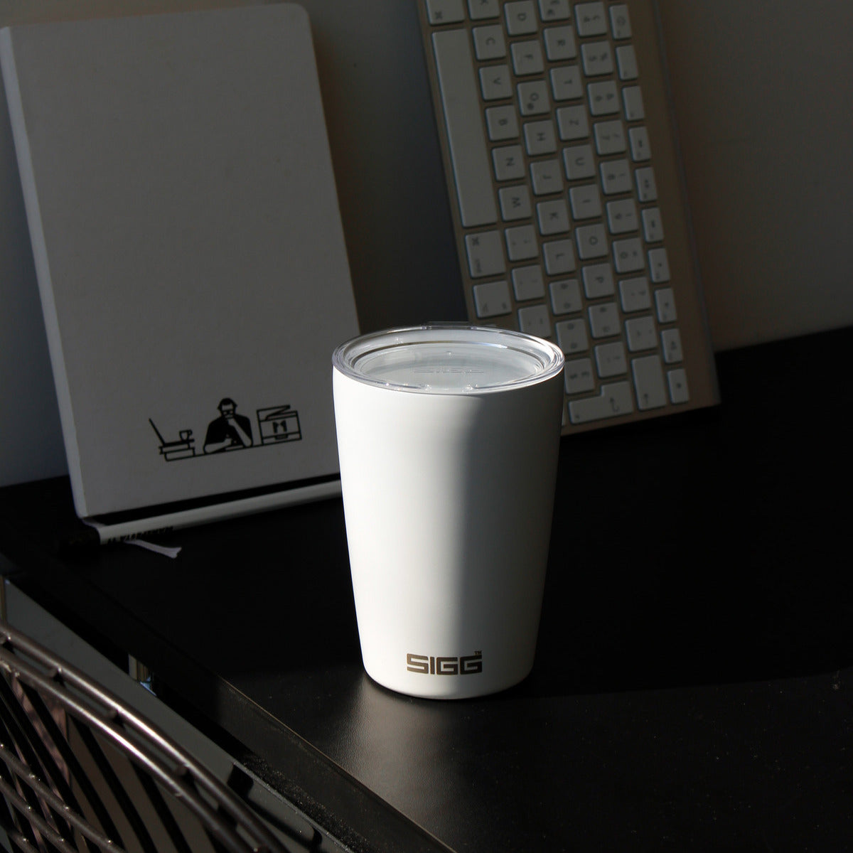 Sigg Neso travel thermo mug 300 ml, white, 8973.10
