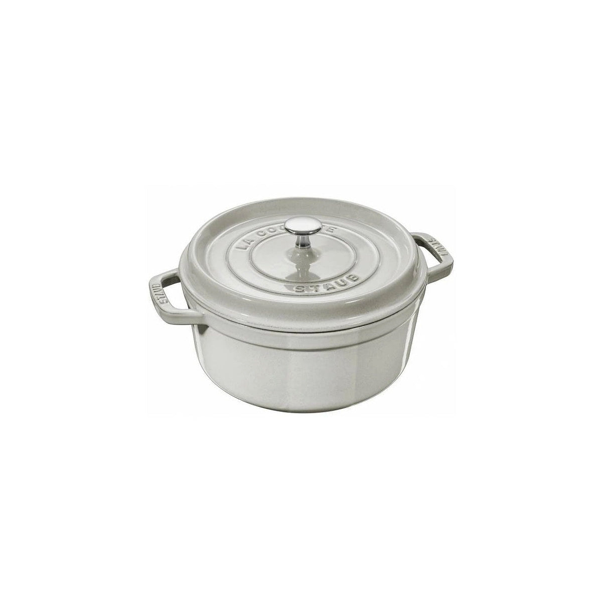 Staub Cocotte hrniec okrúhly 28 cm/6,7 l biela hľuzovka, 11028107