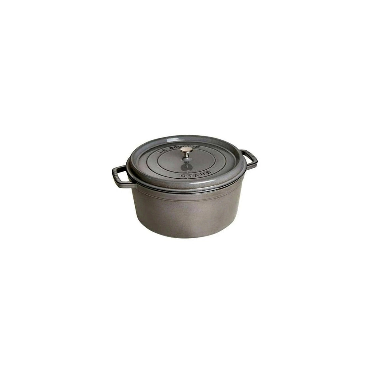 Staub Cocotte hrniec okrúhly 20 cm / 2,2 l sivý, 1102018