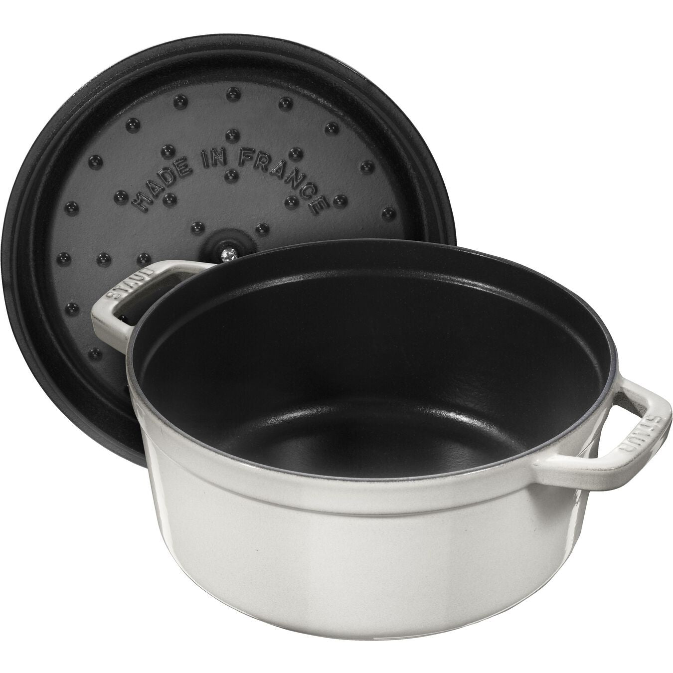 Staub Cocotte pot round 18 cm/1,7 l white truffle, 11018107