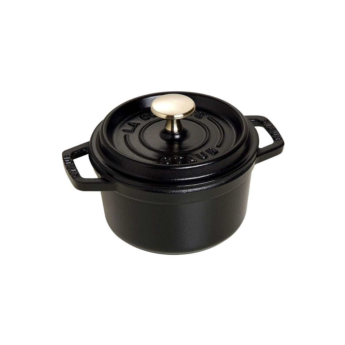 Staub Cocotte round pot 14 cm/0,8 l black, 1101425