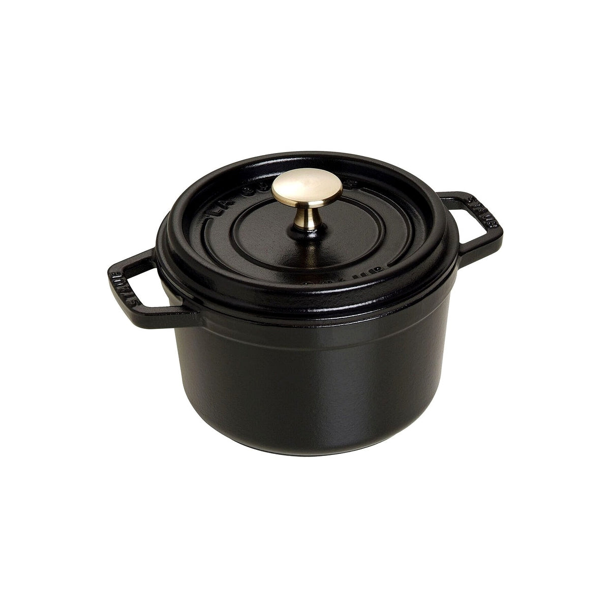 Staub Cocotte round pot 16 cm/1,2 l black, 1101625